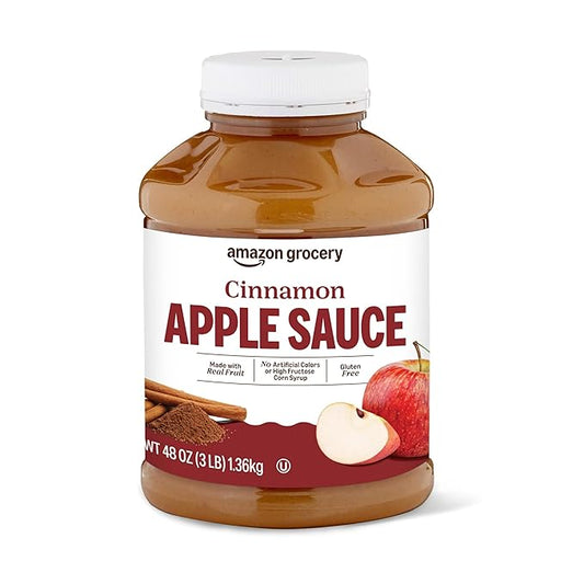 Amazon Grocery, Cinnamon Apple Sauce, 48 Oz (Previously Happy Belly, Packaging May Vary)