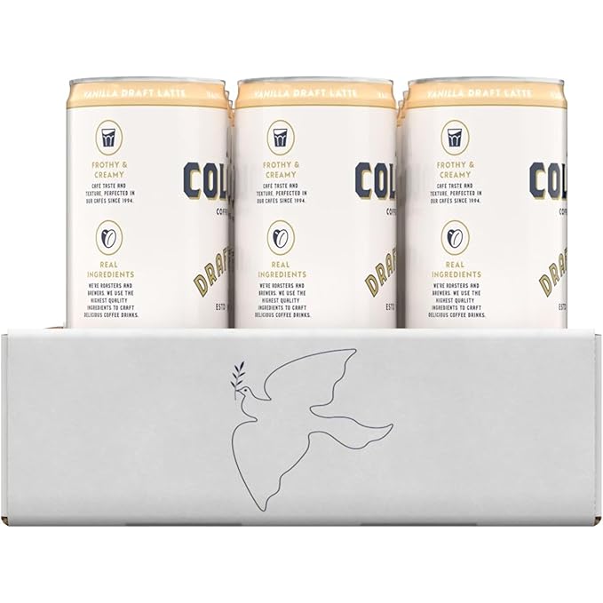 La Colombe Coffee, Vanilla Draft Latte, 11 fl oz Cans (Pack of 12), Coffeehouse Quality Cold Brew