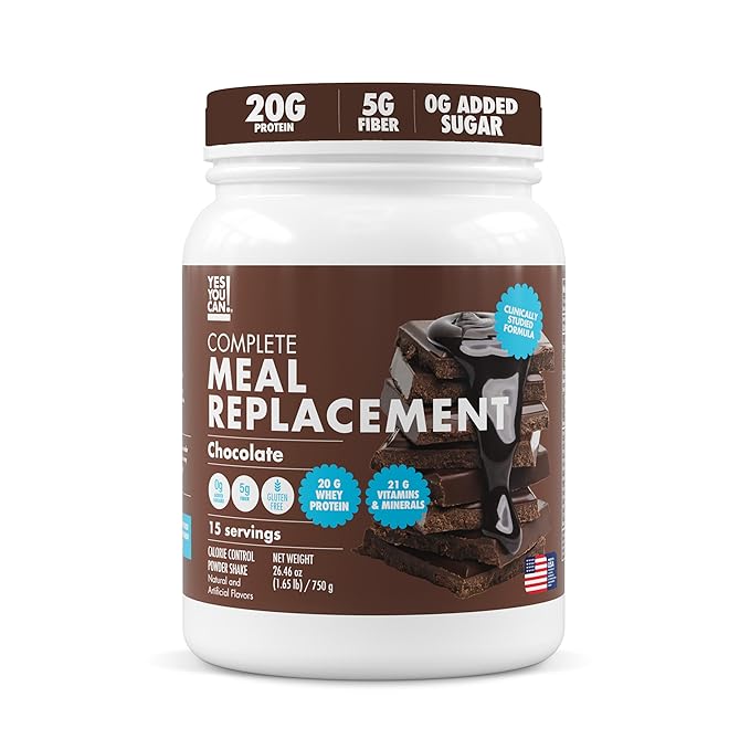 Yes You Can! Meal Replacement Shake - 20G Protein, 5G Fiber, 21 Vitamins & Minerals, 0G Added Sugar