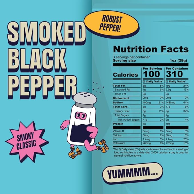 Louisville Vegan Jerky Co. Variety Bundle Vegan Jerky 3 oz. 6 pack (Smoky Carolina BBQ, Buffalo Hot