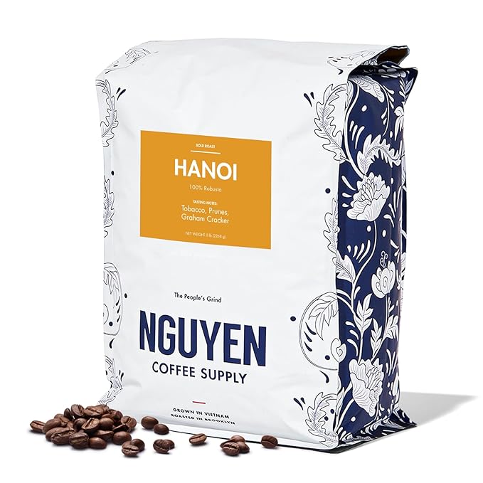 Nguyen Coffee Supply - Hanoi Robusta: Dark Roast Premium Whole Coffee Beans, Vietnamese Single