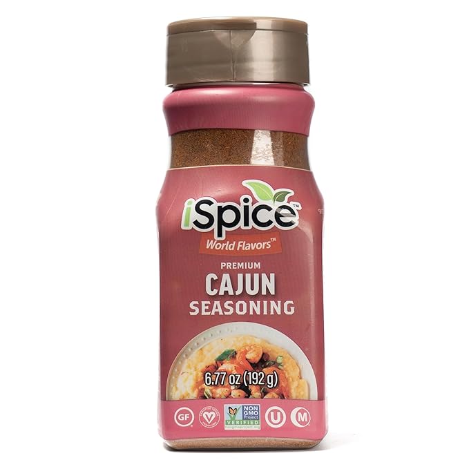 iSpice - Sugar-Free CAJUN SEASONING World Flavor Super Spice Blend | All Natural | Ready to use as