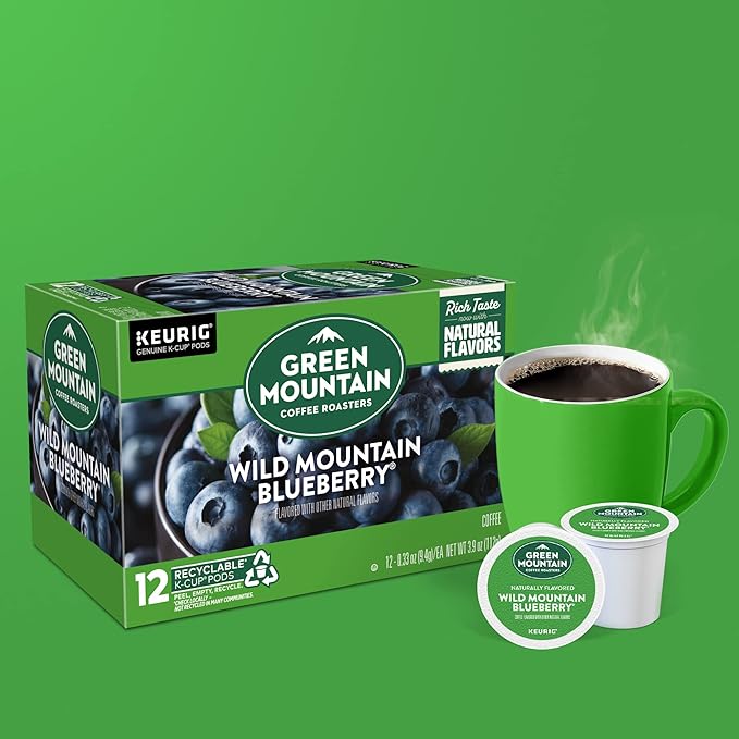 Green Mountain Coffee Roasters Wild Mountain Blueberry Keurig Single-Serve K-Cup pods, Light Roast