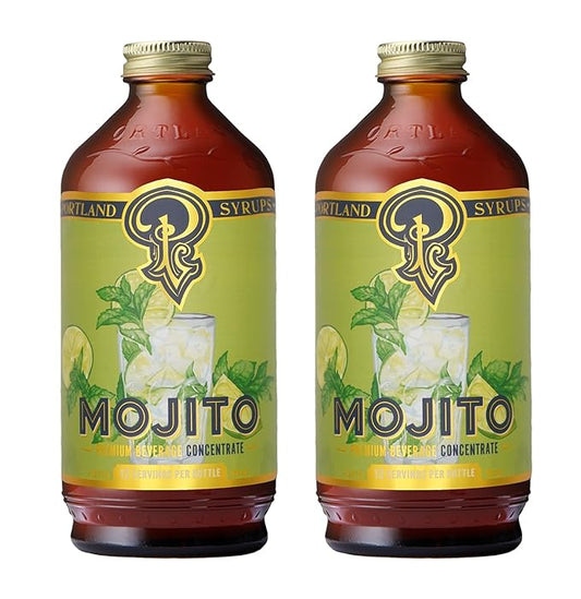 Portland Syrups Mojito Syrup - Refreshing Mint and Zesty Lime Flavor - Premium Beverage Concentrate