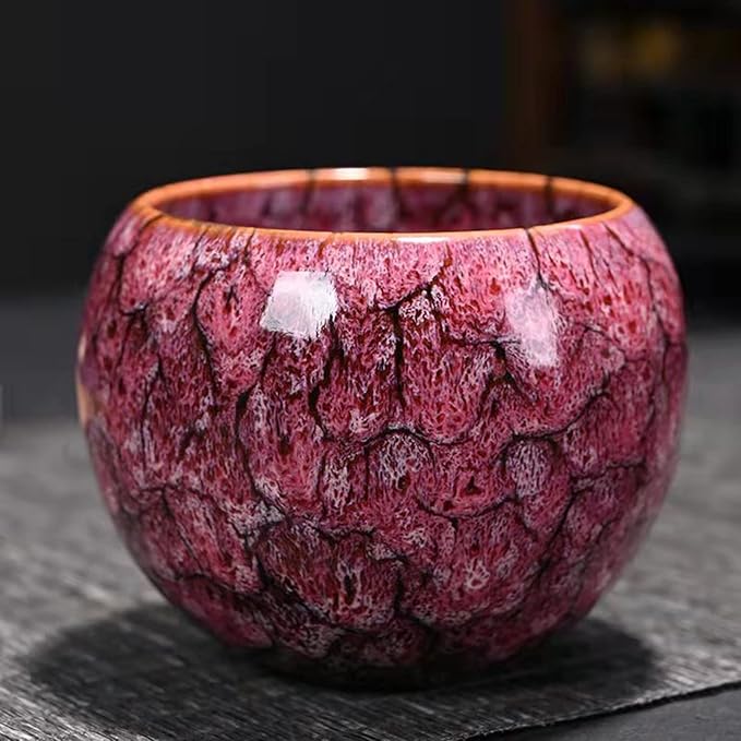 MQjzsh Chinese Japanese teacups, porcelain, kung fu teacups, handmade four-piece sakura powder