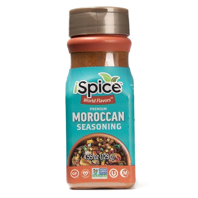 iSpice - MOROCCAN SEASONING World Flavor Super Spice Blend | All Natural | Ready to use as is | No