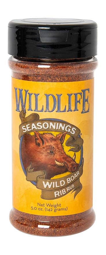 Wildlife Seasonings Wild Boar Rib Rub - Smoky and Savory Dry Rub Seasoning for Ribs, Pork, and