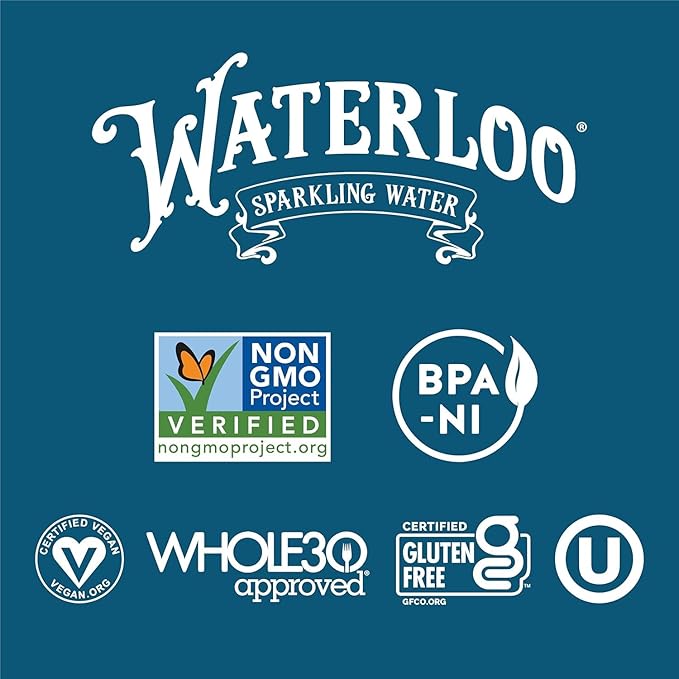 Waterloo Sparkling Water, Ruby Red Tangerine Naturally Flavored, 12 Fl Oz Cans (Pack of 12) – Zero