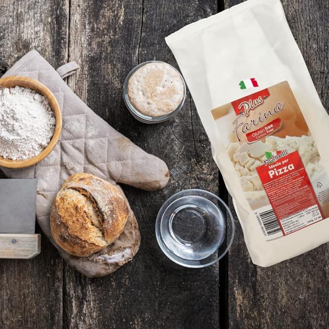 Gluten Free Flour, Pizza Flour, Lactose Free, 2.2lb, All Natural, Multi Purpose Flour & Starch