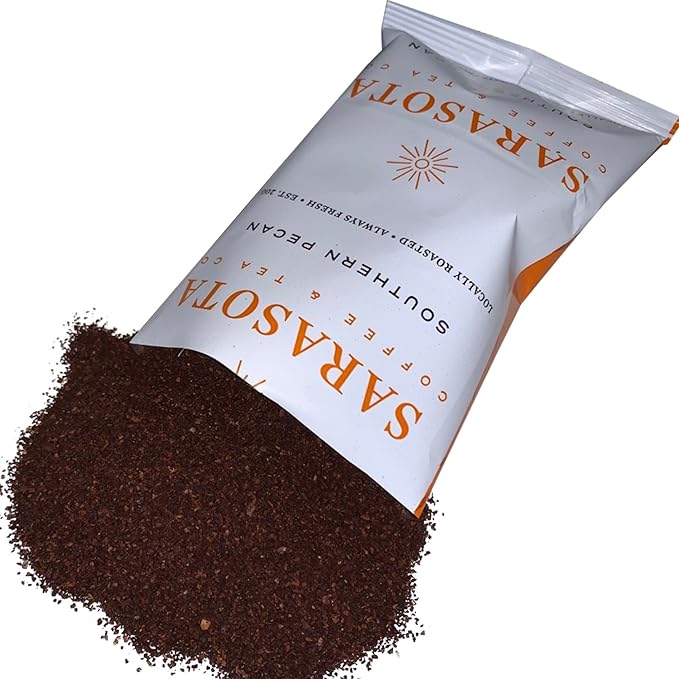 Sarasota Coffee Ground Packets | Gourmet Flavored Medium Roast Bulk Coffee Packs | Southern Texas