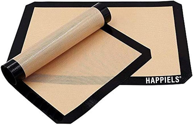 NonStick Baking Mats for 15 inch Sheets 2-Pack | Silicone Nonstick Baking Mats 10 x 15 inches |