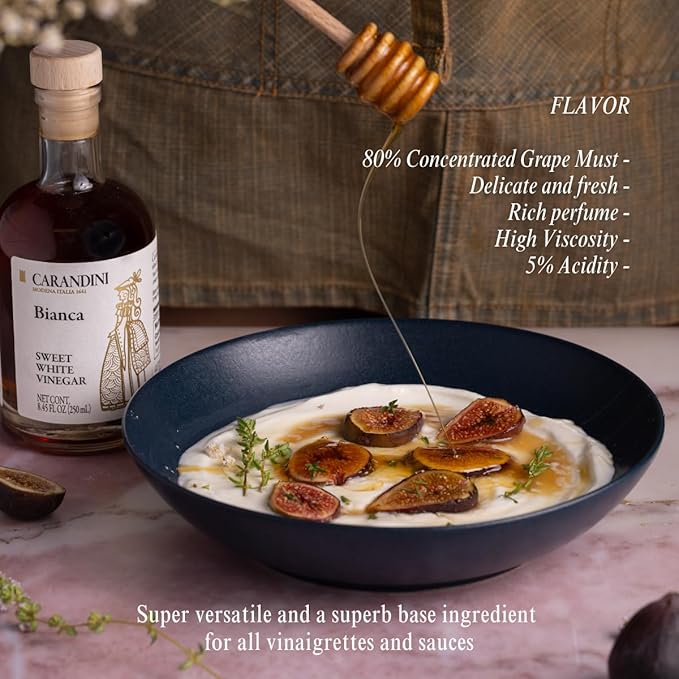 Carandini Emilio Silver Balsamic Vinegar of Modena PGI & Bianca Sweet White Vinegar Combo Set