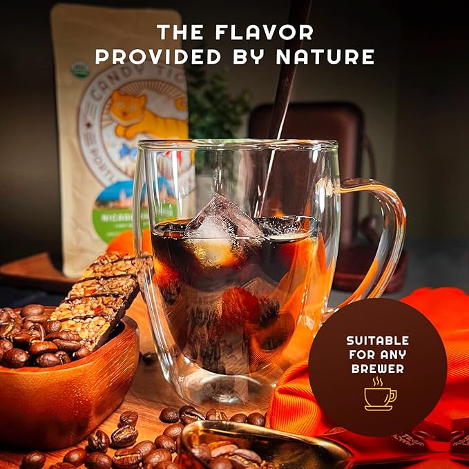 Whole Bean Coffee - Organic - Low Acid - Light Roast - Single Origin - 100% Arabica - Nicaraguan