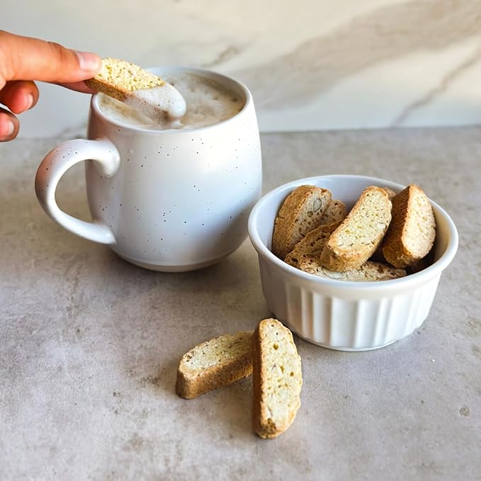 Tutti Gourmet Gluten Free Lemon Biscotti, 9.9 oz (283g) Resealable Cookie Bag - Vegan and Halal
