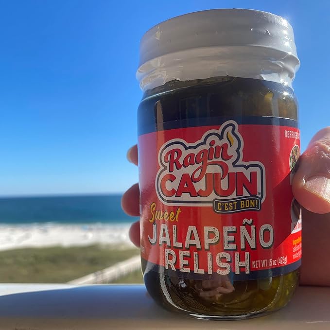 Ragin' Cajun Flavorful Charcuterie Condiment Trio - 1 Jalapeño Relish 15 oz, 1 Jalapeño Slice 14