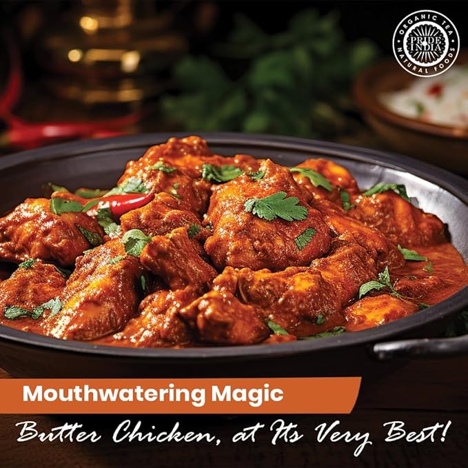 Pride of India | Butter Chicken Kebab Seasoning Marination Spice 1.7 oz (48 gm) Small Dual Sifter