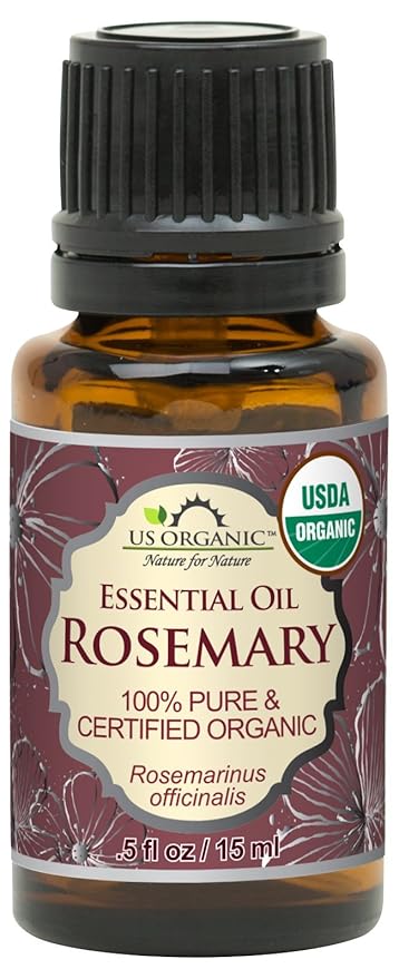 US Organic 100% Pure Rosemary Essential Oil, USDA Certified Organic 100% Pure, Steam Distilled, for