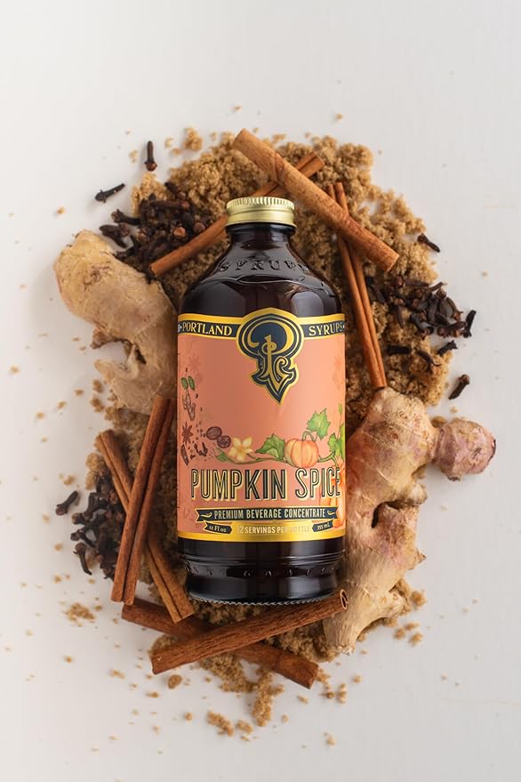 Portland Syrups Pumpkin Spice - Drink Mix for Exceptional Cocktails, Sugar Syrup for Drinks, Simple