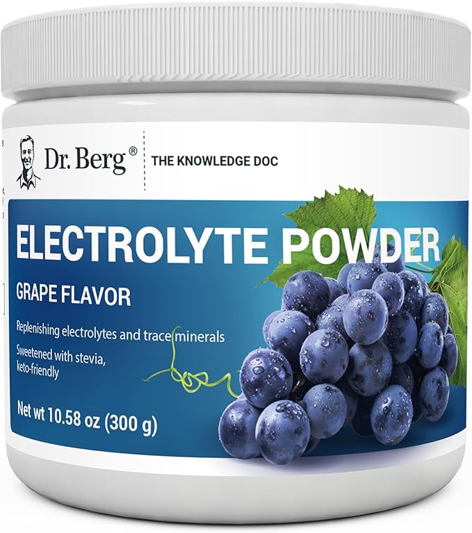 Dr. Berg Zero Sugar Hydration Keto Electrolyte Powder - Enhanced w/ 1000 mg of Potassium & Real