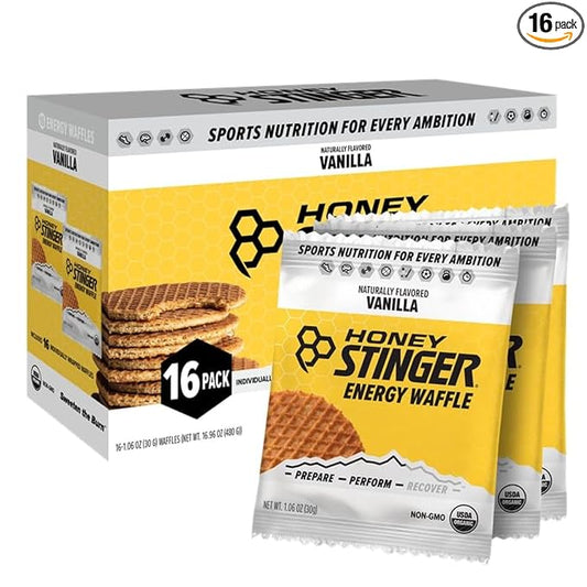 Honey Stinger Organic Vanilla Waffle, Energy Stroopwafel for Exercise, Endurance and Performance