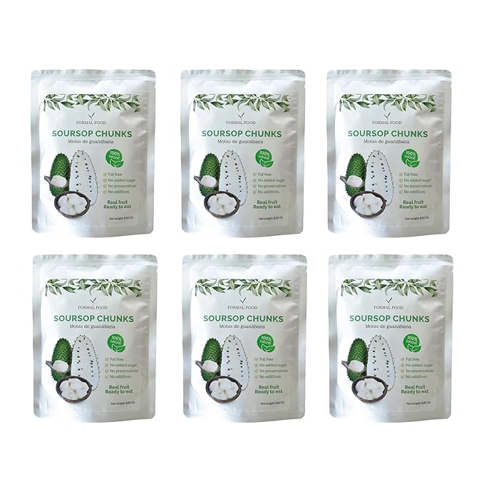 Soursop (Guanabana) Fruit 100% Natural And Real - No Added Sugar, No Preservatives - 8,82 Oz