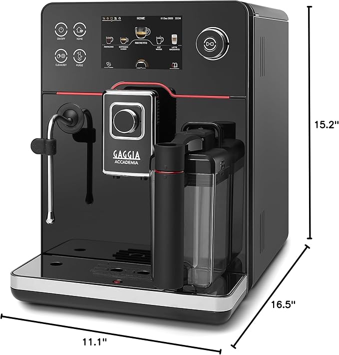 Gaggia Accademia Luxury Italian Fully Automatic Espresso Machine with 19 Customized drink
