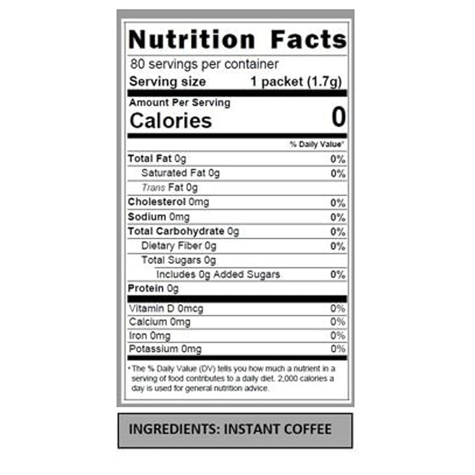 Nescafe Instant Coffee Packets, Taster's Choice Light Roast, 1.7 g Singles (Pack of 80)