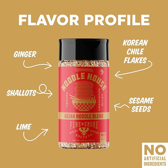 Fire & Smoke Noodle House Seasoning Blend | Fried Rice, Stir Fry, Noodle Seasoning | Korean Chile