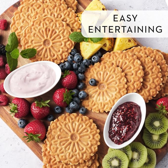 Reko Pizzelle Authentic Italian Style Waffle Cookie, Anise, 7 Ounce (Pack of 1)