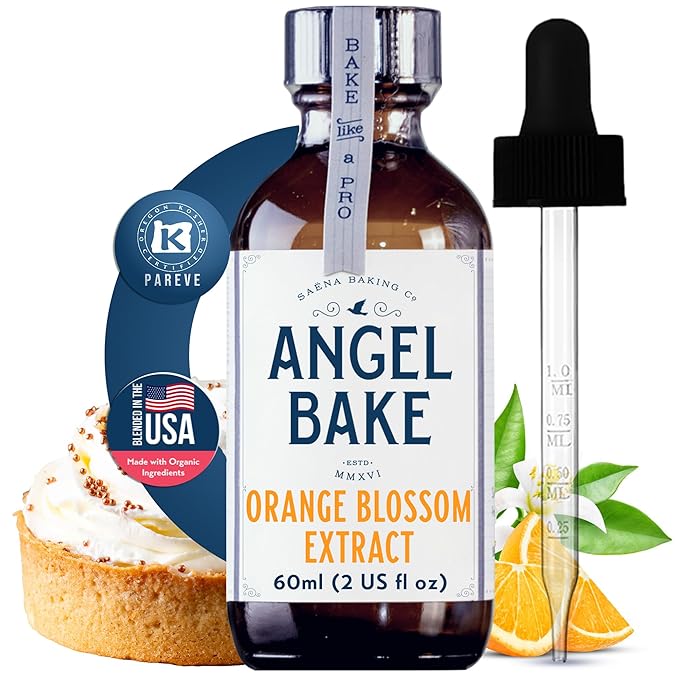 Pure Orange Blossom Extract for Baking and Mixology - Premium Natural Flavoring for Cooking