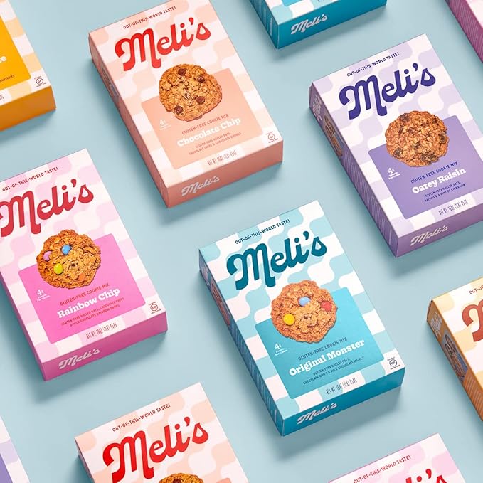 Meli?셲 Original Monster Gluten Free Cookie Mix, High Protein Baking Mix with Natural Chocolate
