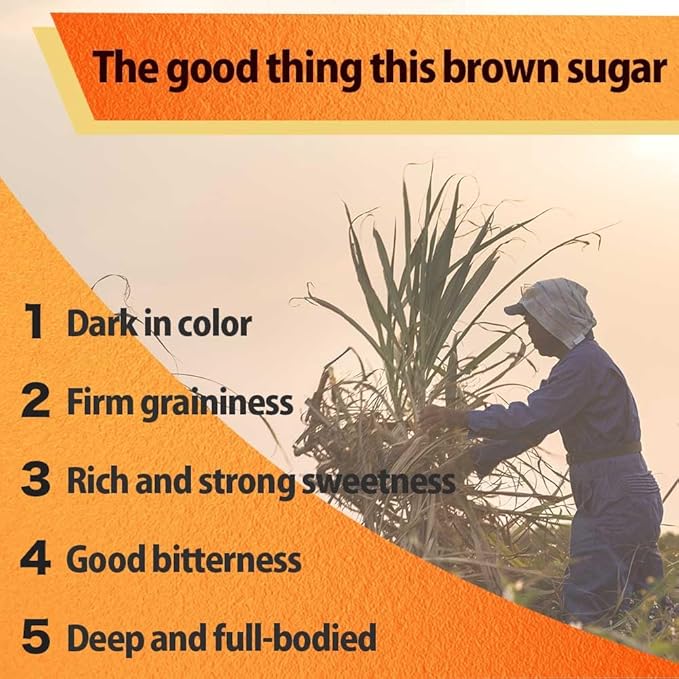 Brown Sugar Powder, Made in Japan,Only Sugarcane, Clean Eating, Rich in minerals,Vitamin B,Rich in