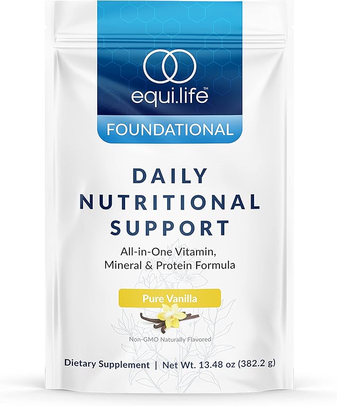 Equilife Daily Nutritional Support, All-in-One Multivitamin Meal Replacement, Pure Vanilla Flavor