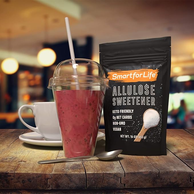 Smart for Life Allulose Sweetener - Zero Net Carbs Keto Sweetener - Low Calorie, Natural Keto Sugar