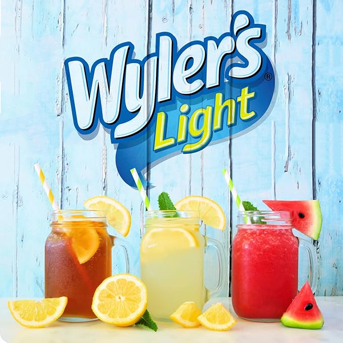 Wyler's Light Singles To Go Powder Packets, Water Drink Mix, Lemonade, 12 Boxes, 8 Servings per