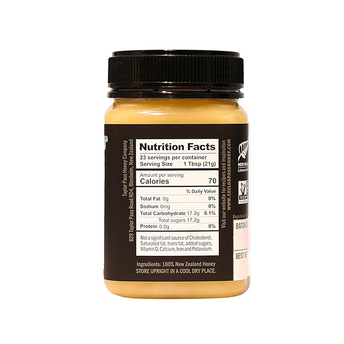 Taylor Pass Honey Co Creamed Clover Honey | Raw Creamed New Zealand Honey | Naturally Sweet &