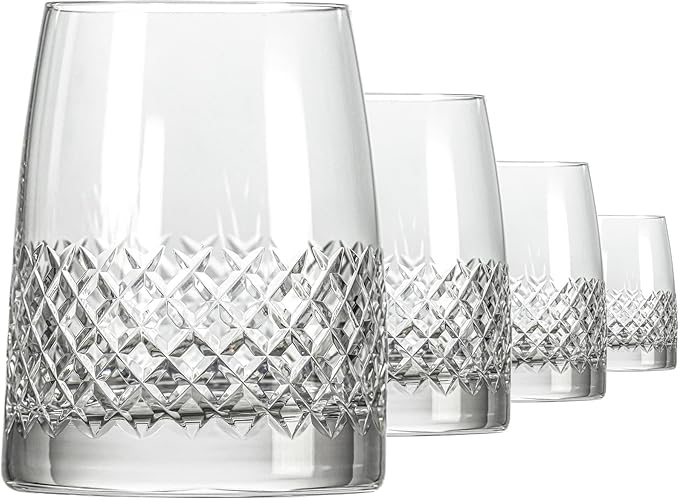 Rolf Glass Diamond Tequila Tasting Glass | 5oz Tequila Taster | Lead-Free, Diamond-Wheel Engraved |