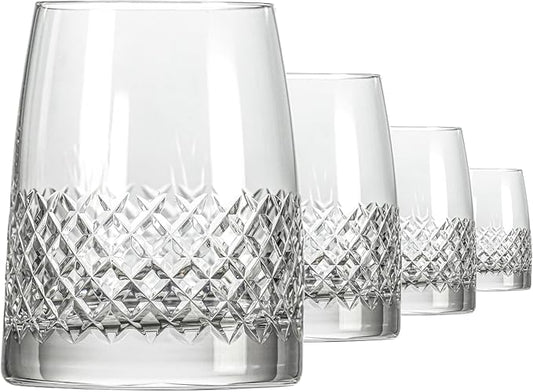 Rolf Glass Diamond Tequila Tasting Glass | 5oz Tequila Taster | Lead-Free, Diamond-Wheel Engraved |