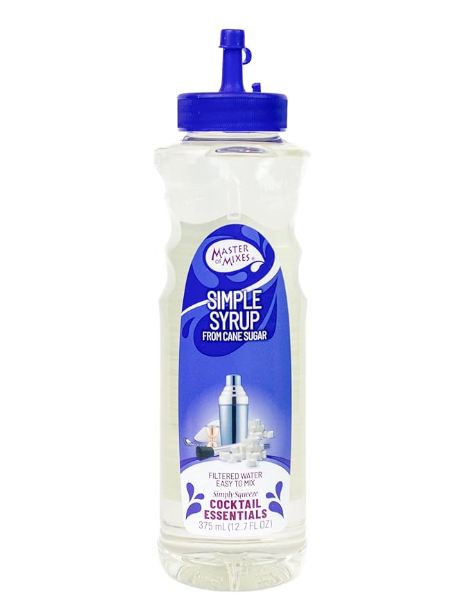 Master of Mixes Cocktail Essentials Simple Syrup, 375 ML Bottle (12.7 Fl Oz)