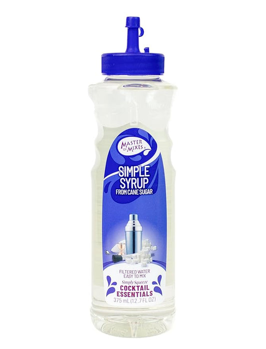 Master of Mixes Cocktail Essentials Simple Syrup, 375 ML Bottle (12.7 Fl Oz)