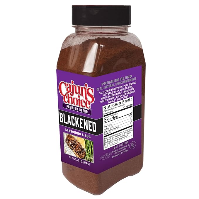Blackened Seasoning 22 oz Food Service – Ideal for Grilling or Cooking Fish, Chicken, Pork, Steak