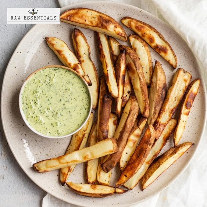Raw Essentials Salt and Vinegar with Dill Gourmet Fries Seasoning - Tangy Dill Pickle Flavor