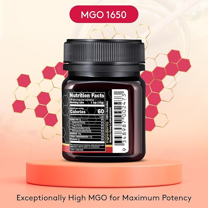 Nature’s Gold Raw Manuka Honey, Certified High MGO | Authentic MGO, 100% Pure Genuine Traceable