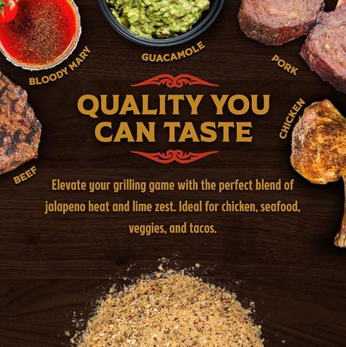 Big Poppa’s Jallelujah Lime Seasoning Salt – Bold Lime & Jalapeño Citrus Spice Blend for Tacos