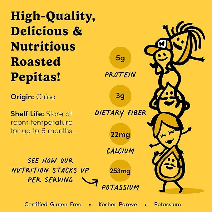 Nuts.com – Roasted Pepitas – 2 Lb Bag, Salted No Shell Pumpkin Seeds, Healthy Snack for Adults &