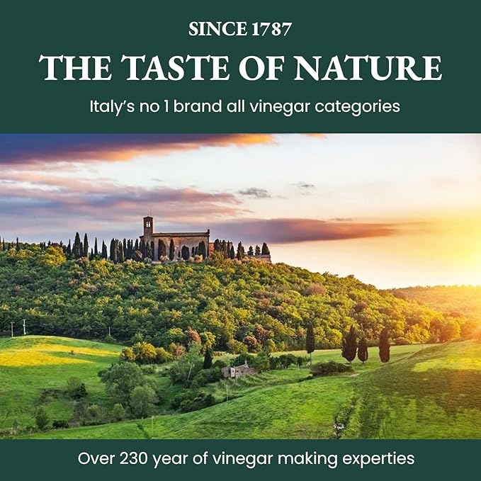 1787 PONTI Organic 100% Italian Red Wine Vinegar - Balanced Acidity and Harmonious Bouquets