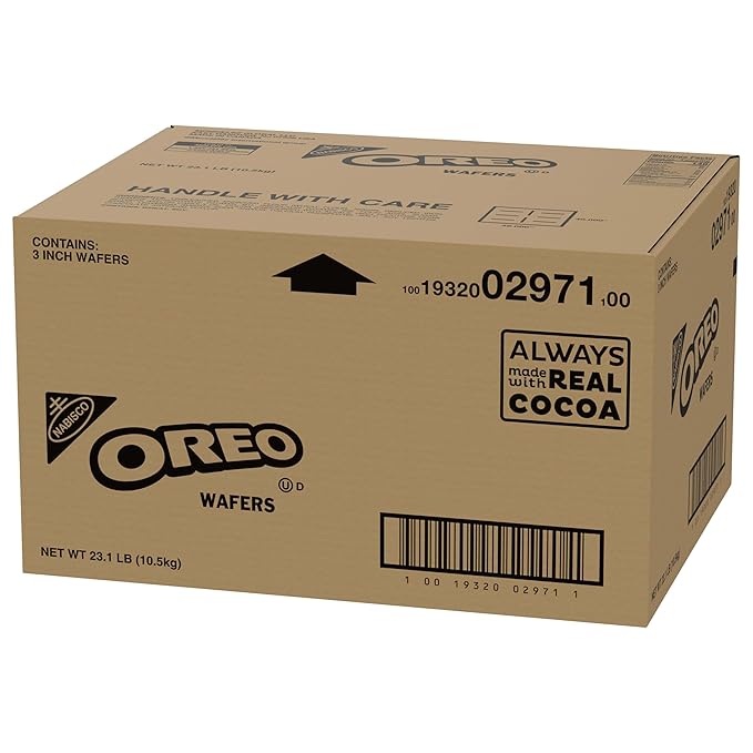 OREO 3-inch Chocolate Wafers. 23.1 lb Box