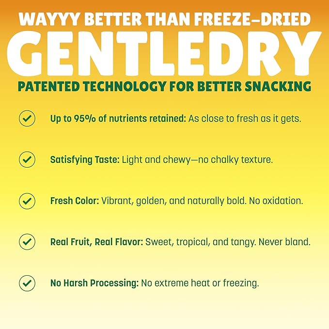 BranchOut Chewy Banana Slices, No Sugar Added, GentleDry Locks in Nutrition, Better than Freeze