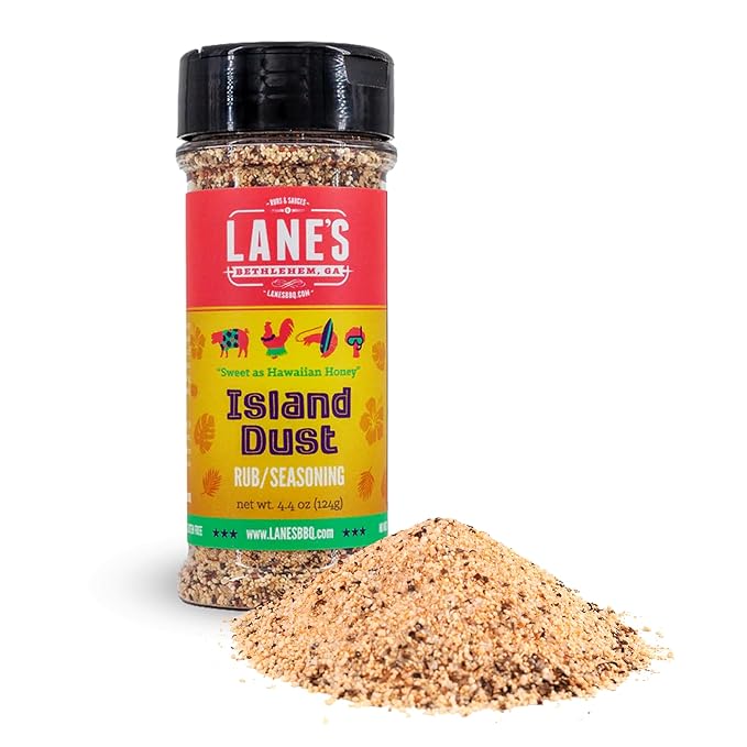 Lane's Island Dust Rub Alaea Hawaiian Sea Salt Seasoning Salt, All-Natural Hawaiian Alea Red Sea