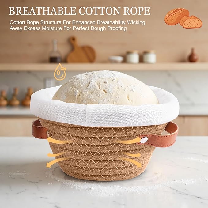Banneton Bread Proofing Basket, Mini Bread Basket, Sourdough Bread Baking Supplies, Sourdough